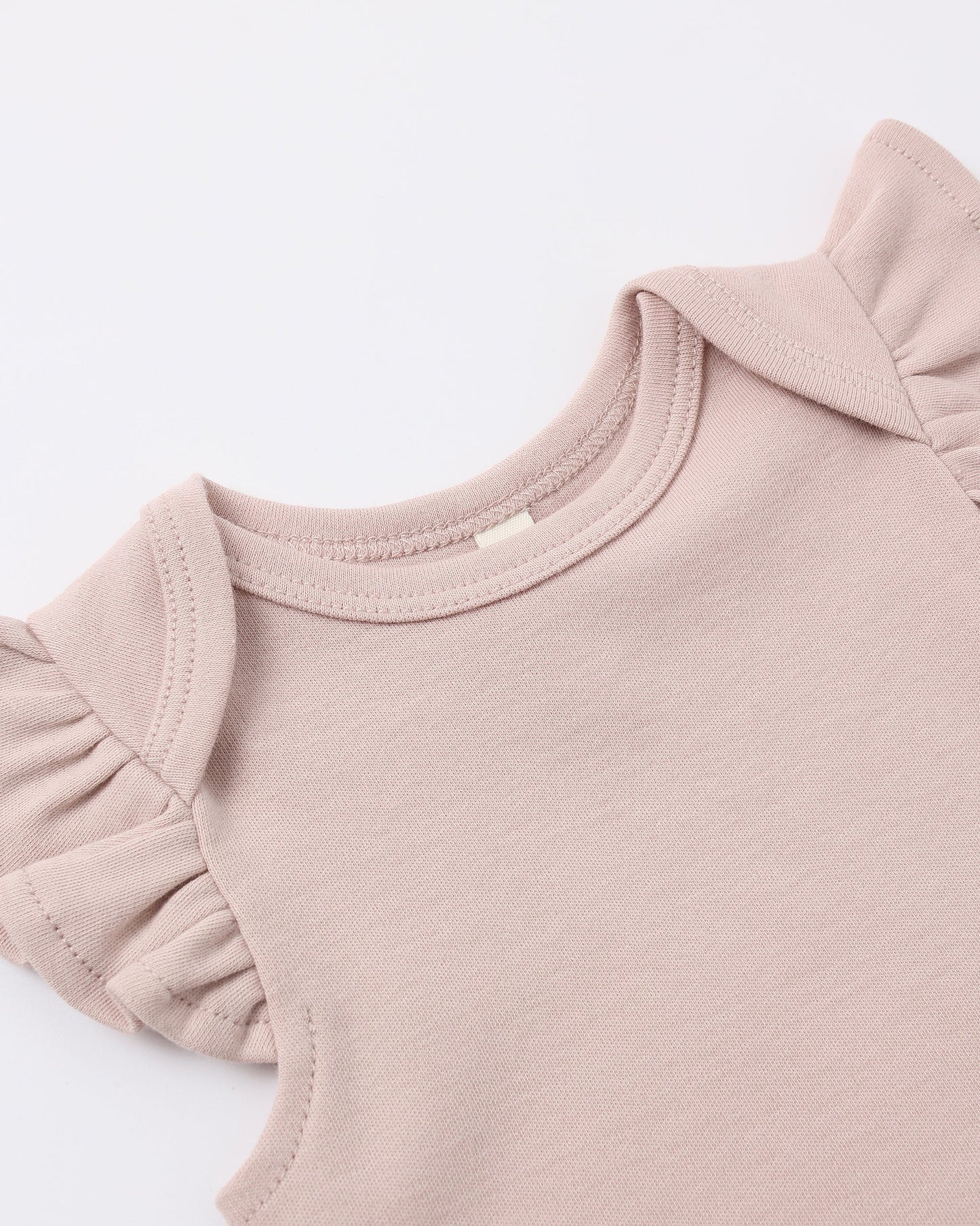 Blush Flutter Sleeve Onesie