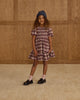Burgundy Plaid India Dress