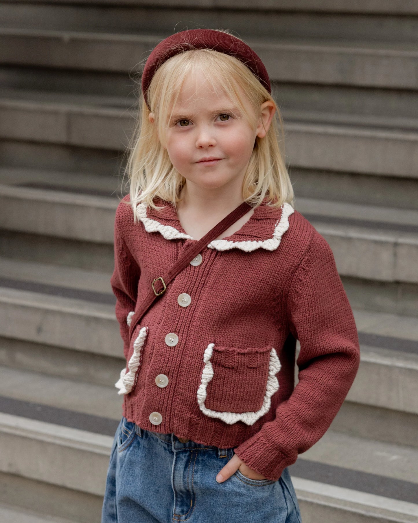 Burgundy Padded Headband