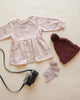 Blush Raglan Poodle Dress
