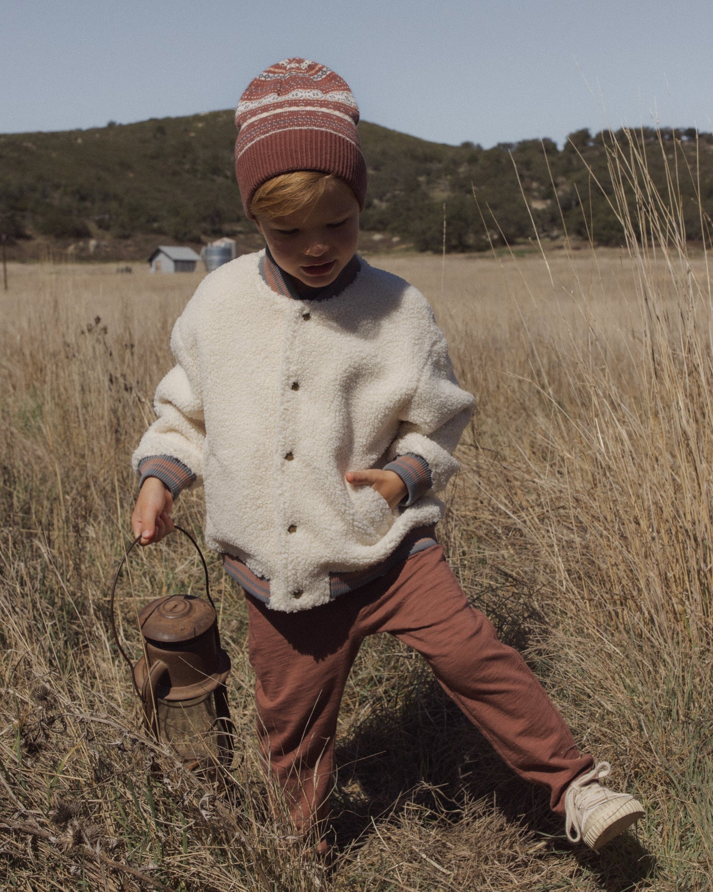 Beanie Mulberry Multi-Stripe
