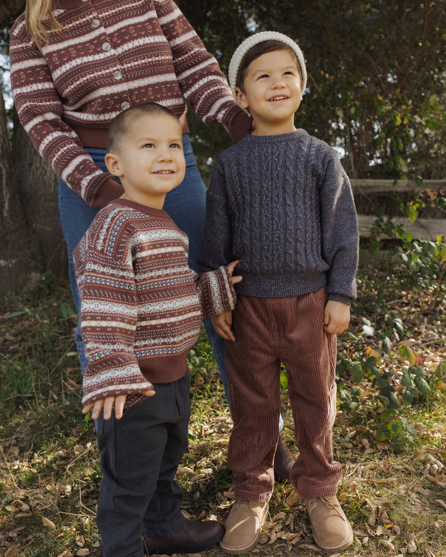 Aspen Sweater Mulberry Multi-Stripe