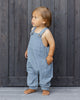 Washed Denim Cargo Overalls