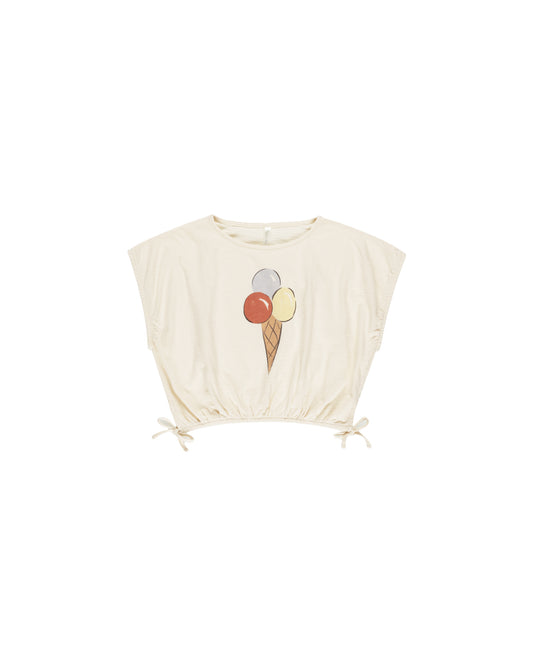 Gelato Cinched Crop Tee