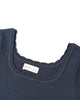 Navy Scallop Tee