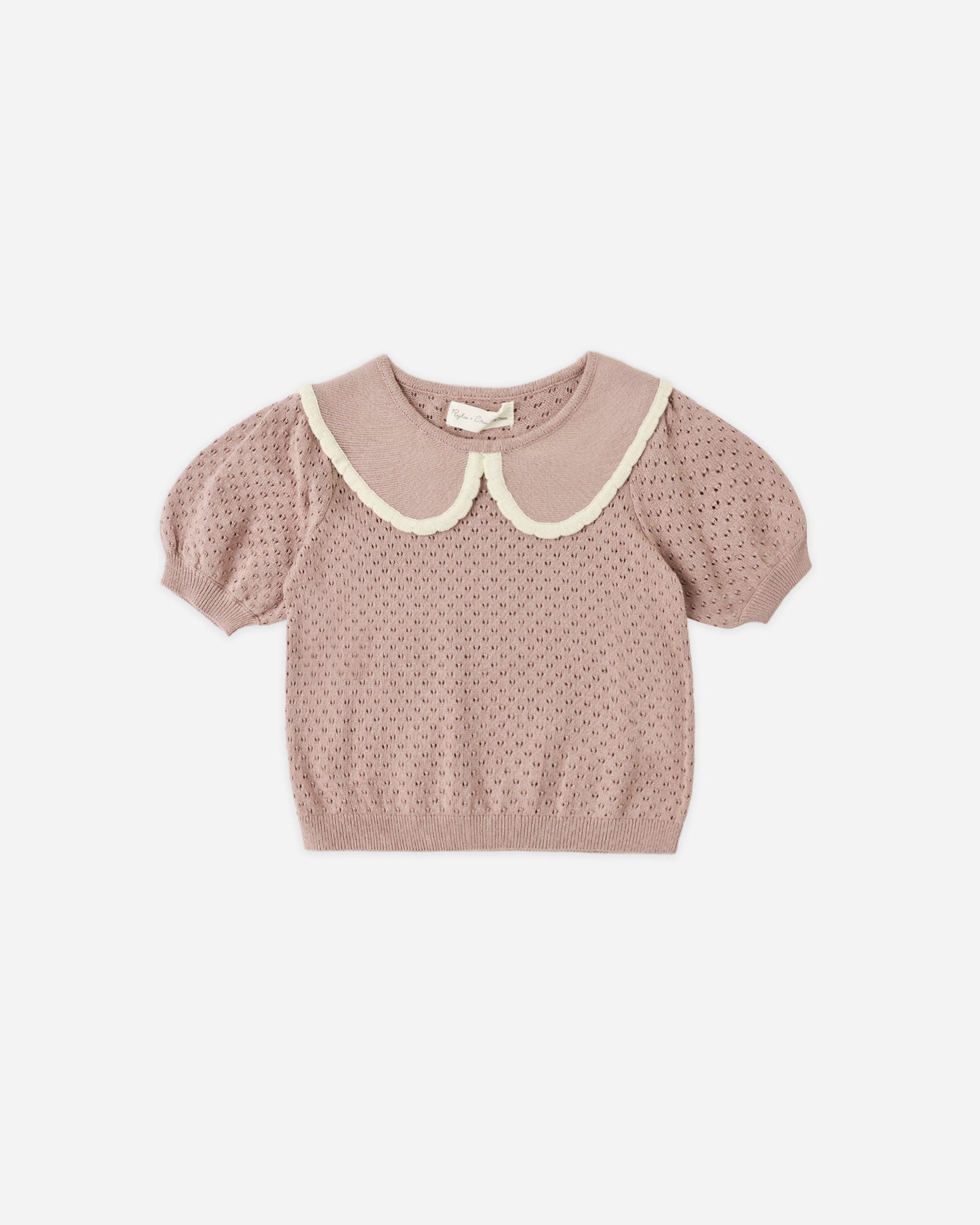 Rosewood Pointelle Top