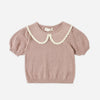 Rosewood Pointelle Top
