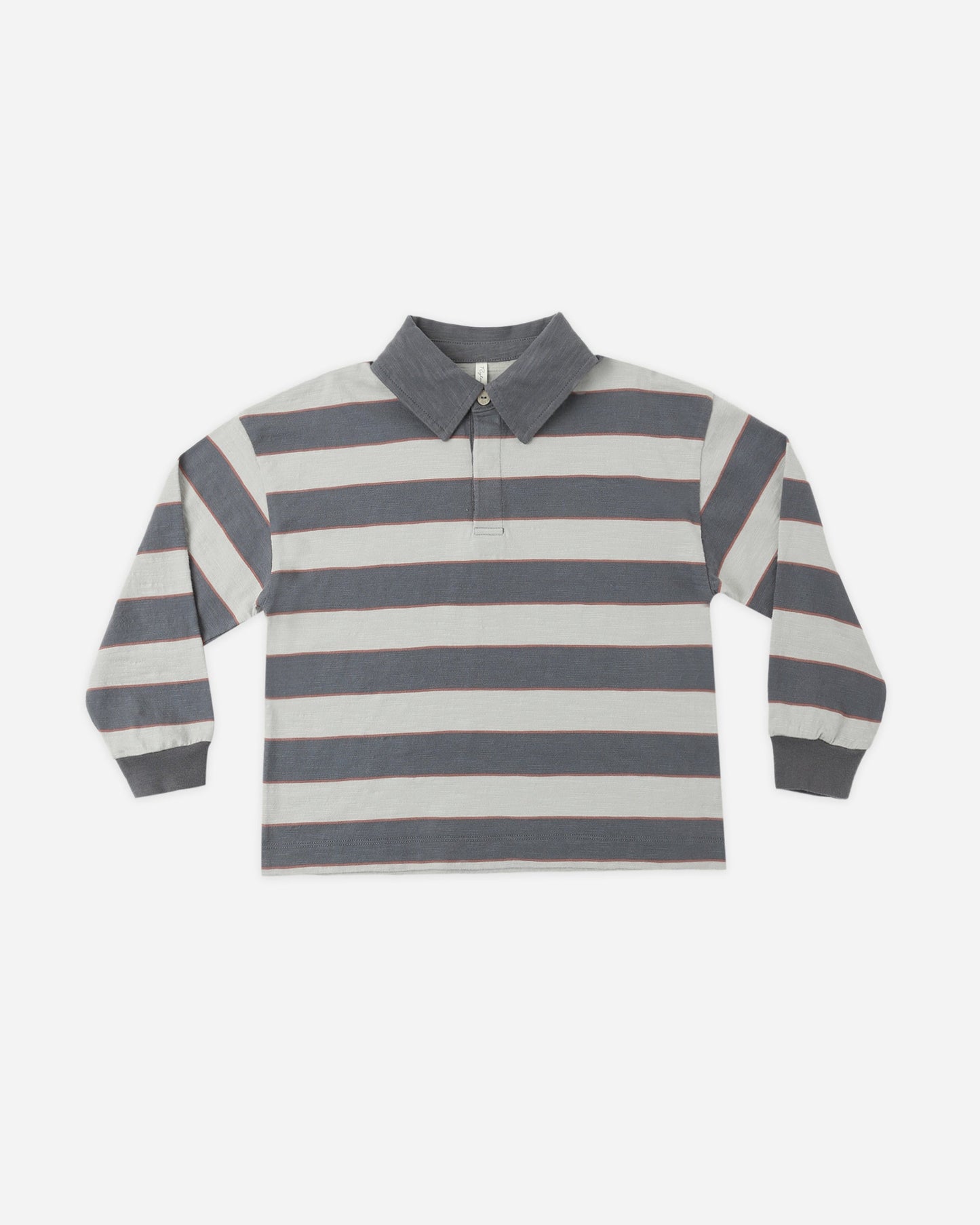 Sage Stripe Rugby Polo