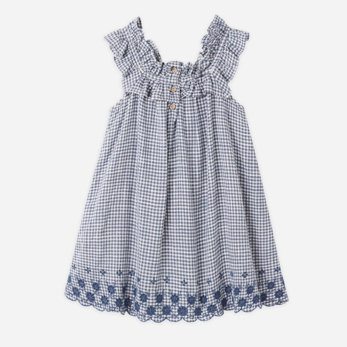 Marine Gingham Lennon Dress
