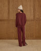 Burgundy Track Pants