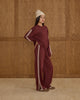 Burgundy Track Pants