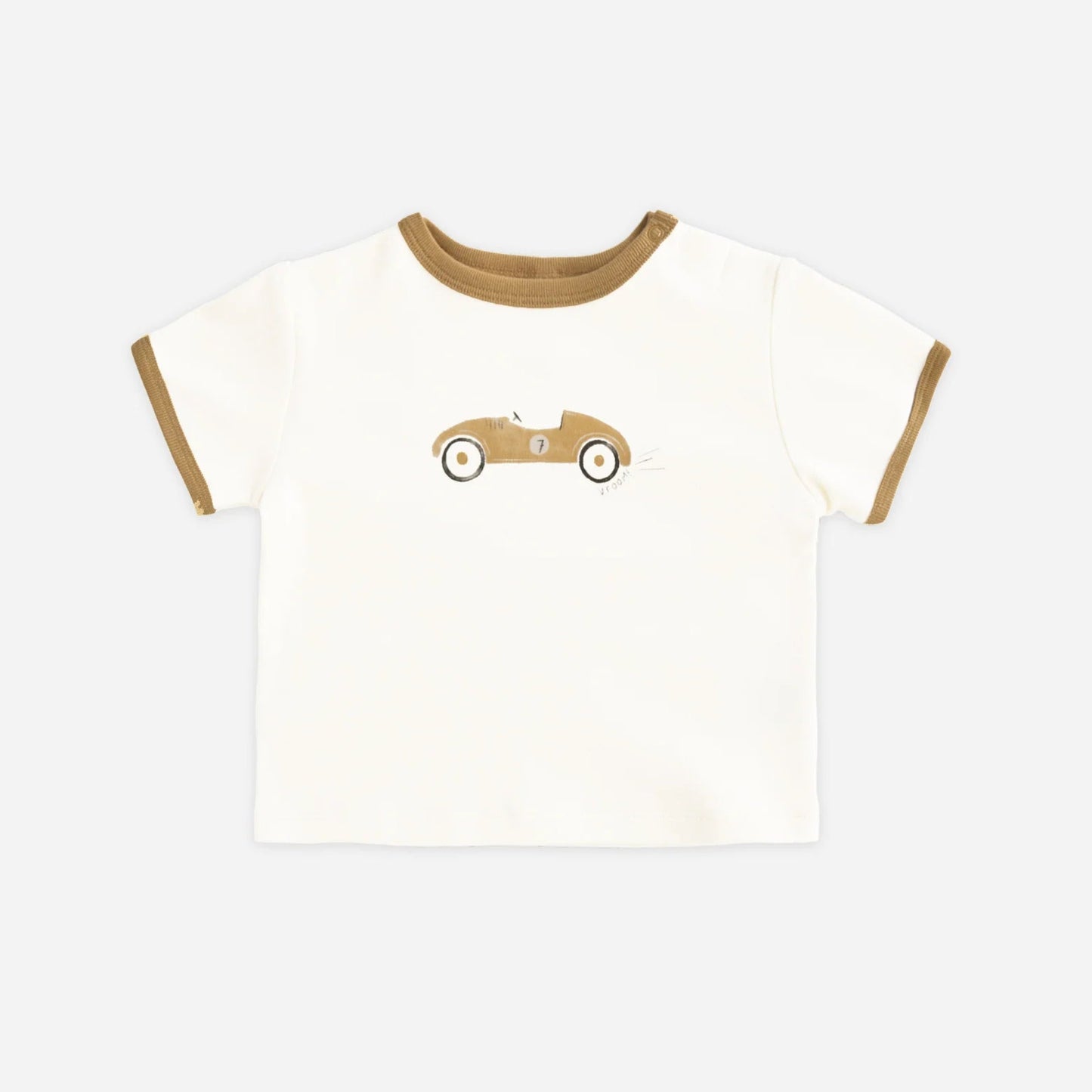 T-shirt with race car motif