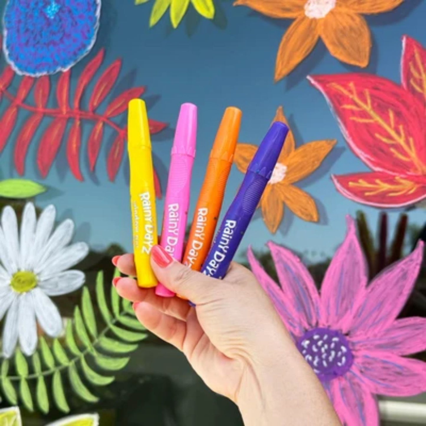 Vibrant gel crayons for creative glass art