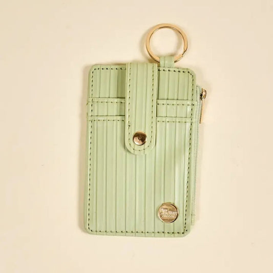 Sage Keychain Wallet For Organized Everyday Essentials