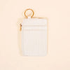 White Keychain Wallet For Organized Everyday Essentials