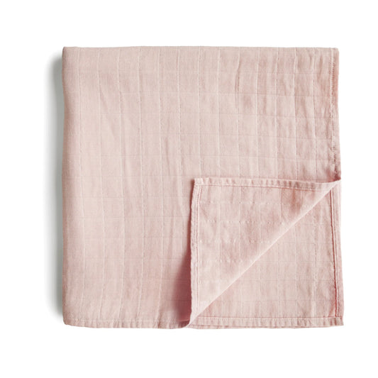 Rose Vanilla Organic Cotton Muslin Swaddle