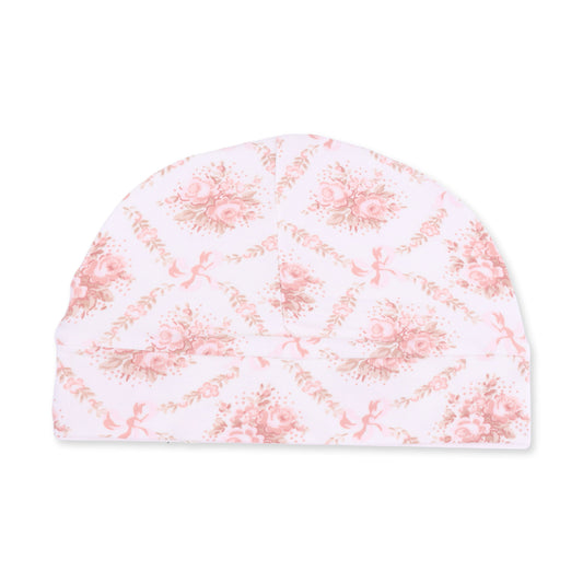 Rose Lattice Beanie Hat by Angel Dear