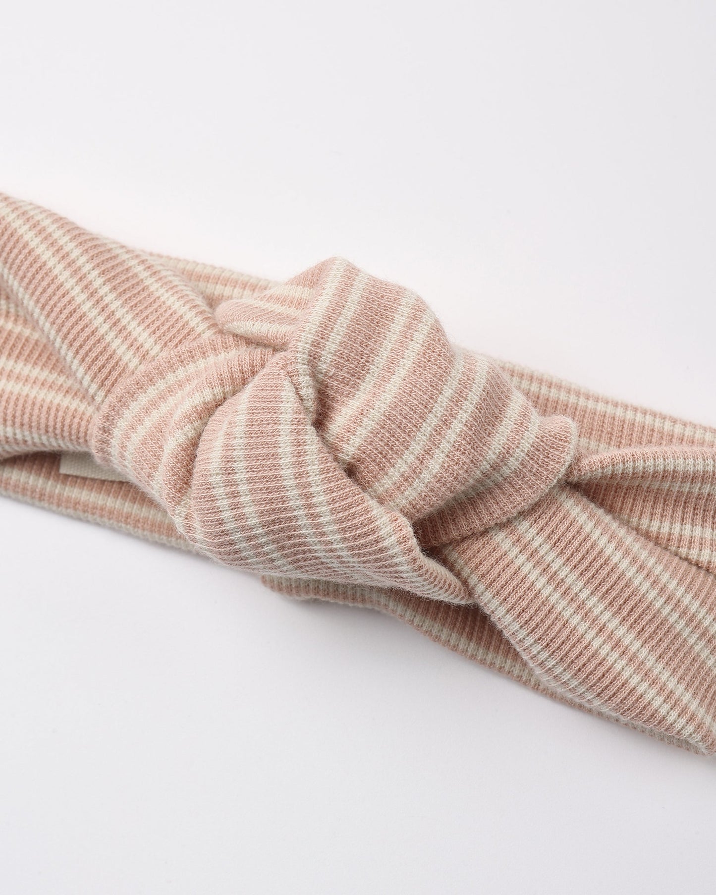 Rose Microstripe Headband fabric close-up