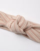 Rose Microstripe Headband fabric close-up