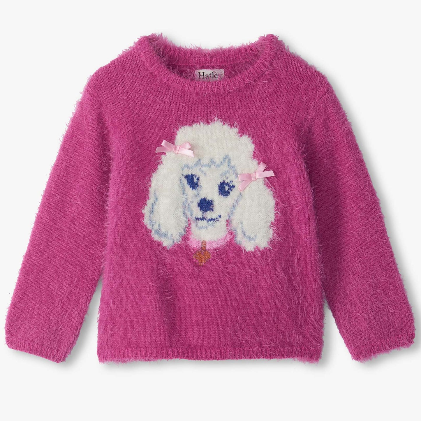 Baby girls posh poodle furry sweater by Hatley