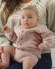 Rose Speckle Bubble Knit Cardigan - lifestyle shot