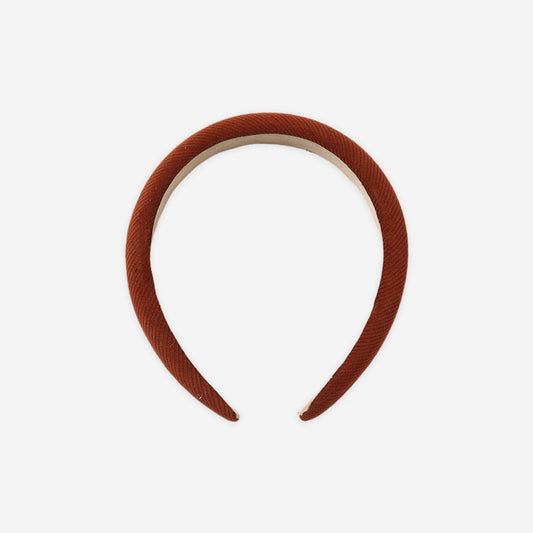 Rylee and Cru Ruby Headband, a padded red corduroy headband for girls