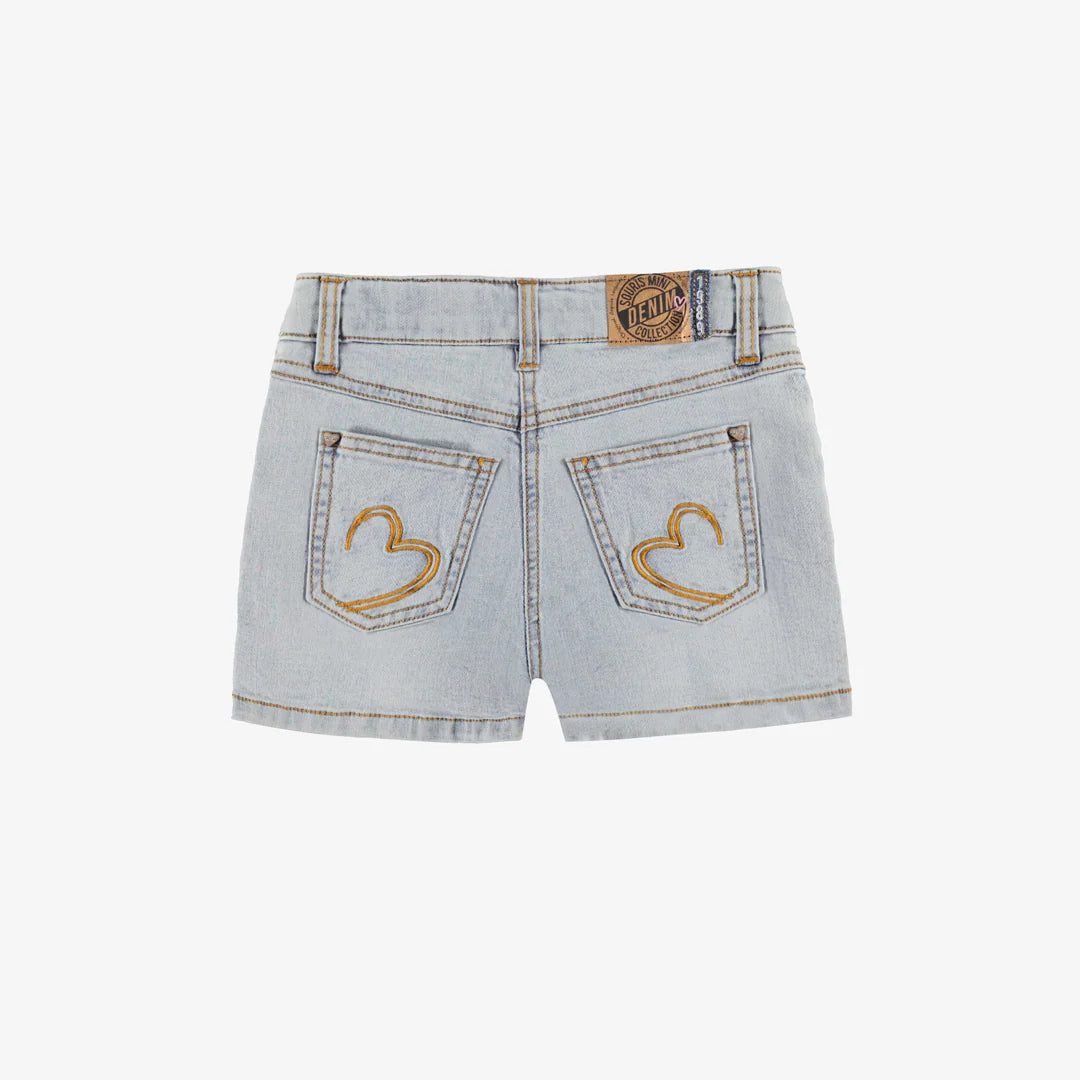 Treat Ürself Heart knit short pants Ruiz Terry Short - Heathered Oatmeal - PAIGE