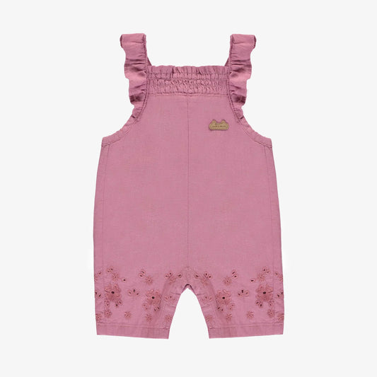 Pink Ruffled Overalls