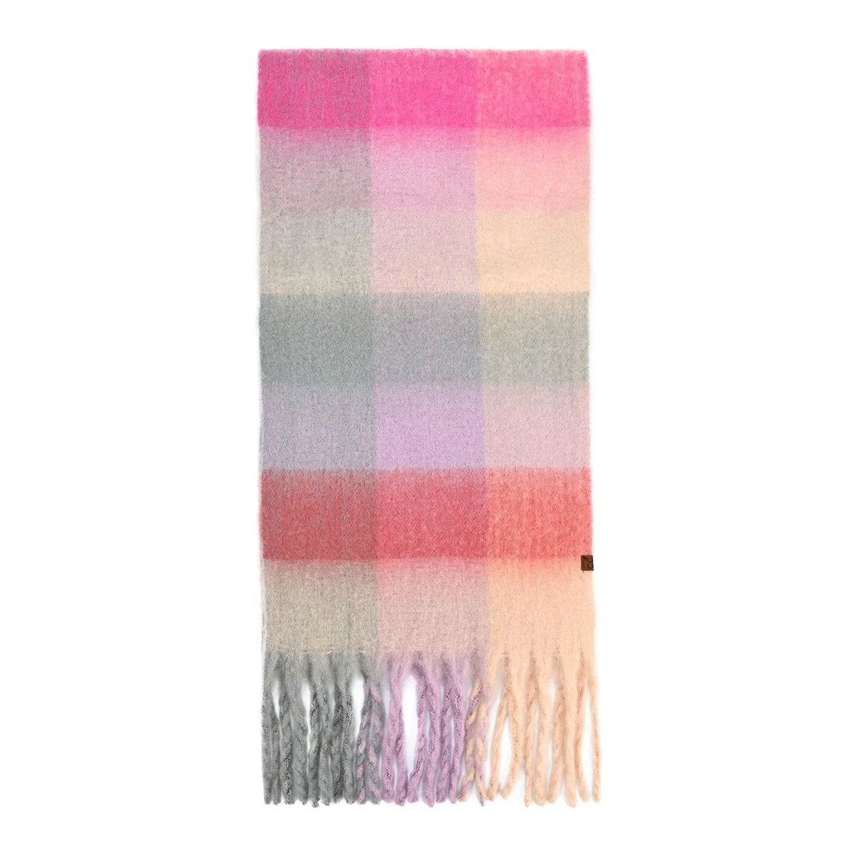 Ombre Checkered Scarf