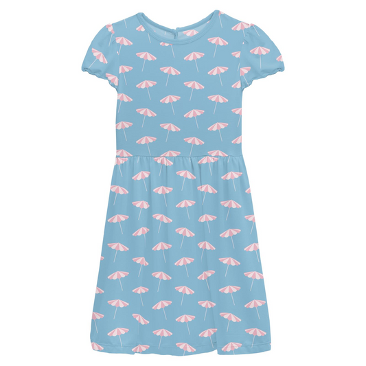 Beach Umbrellas Twirl Dress