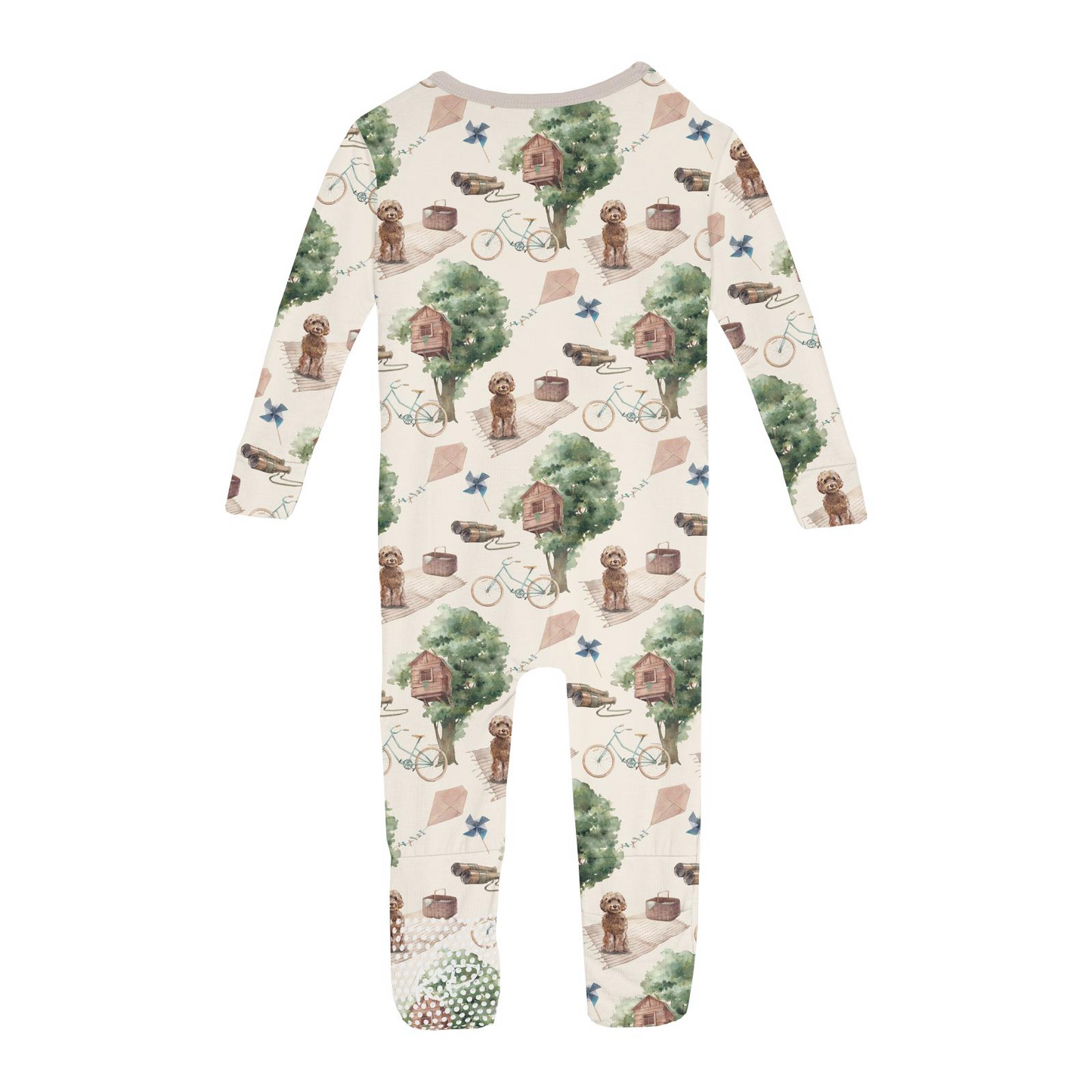 Tree House Natural Zip Flip Romper