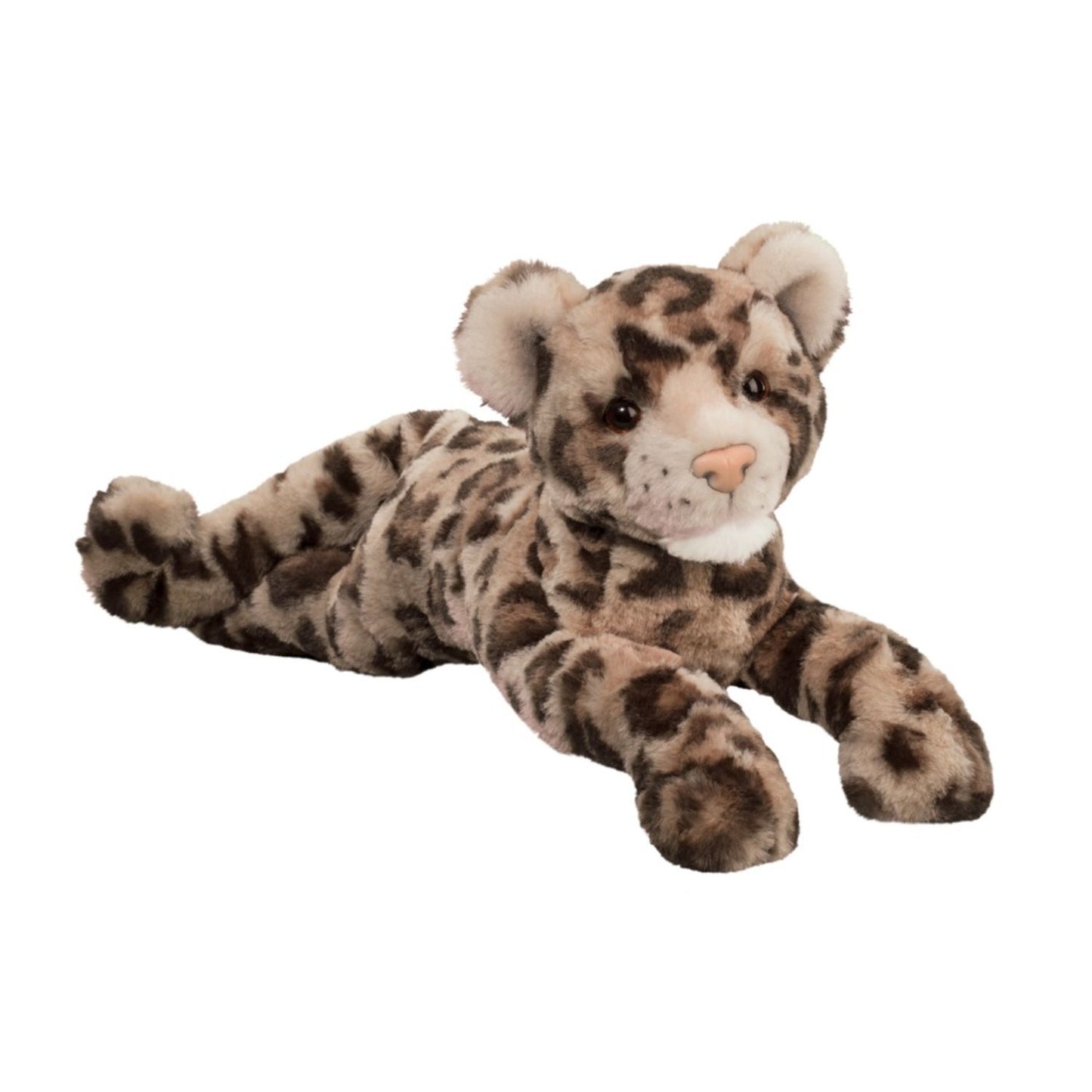 Ultra-soft leopard plush with a cuddly floppy feel