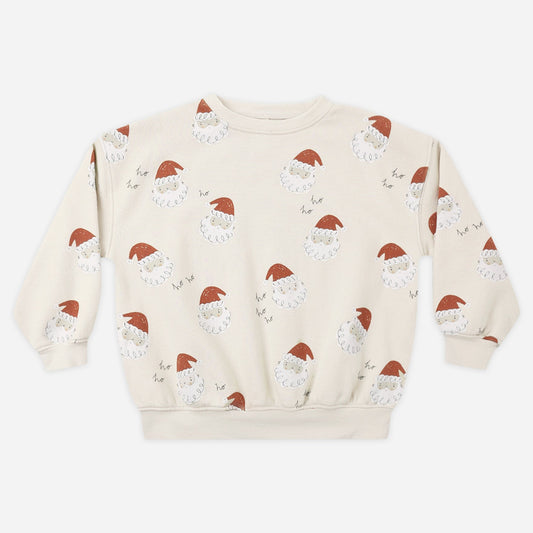 Rylee and Cru Santa Sweatshirt, a cozy fleece baby sweatshirt with a Santa print