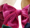 Beauty Pink Drapey Velvet Bow