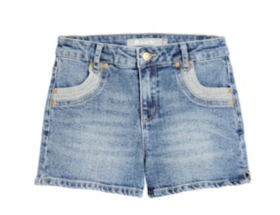 Two Tone Bow Pocket Shorts