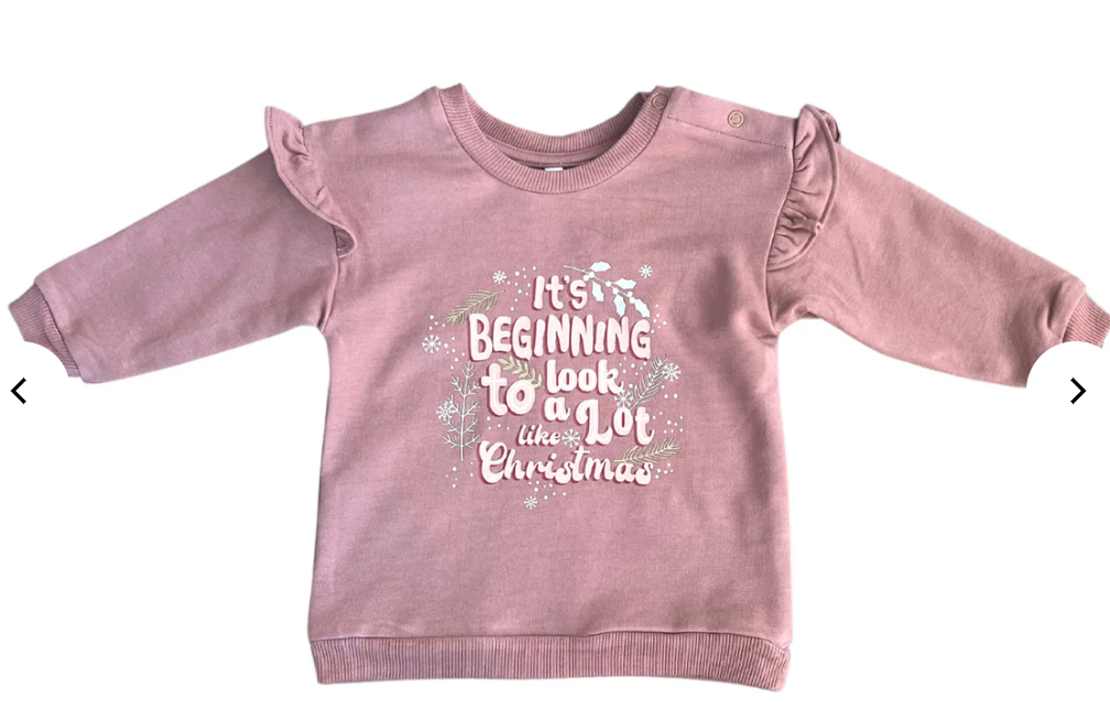 Ruffle Christmas Sweatshirt