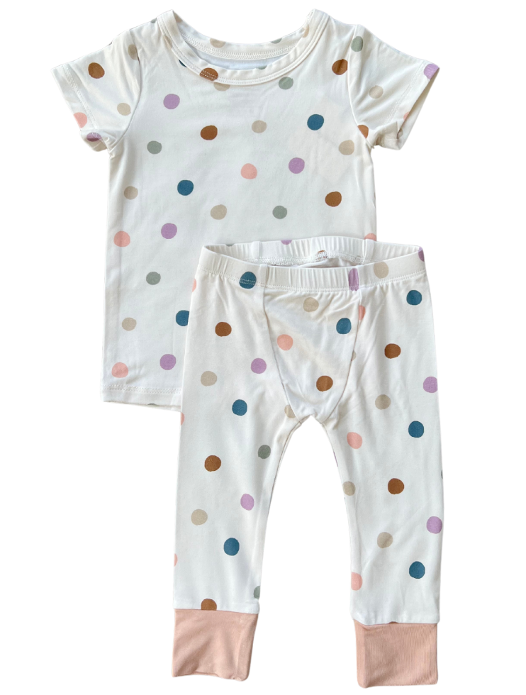 Spring Polka Dot Pajama Set