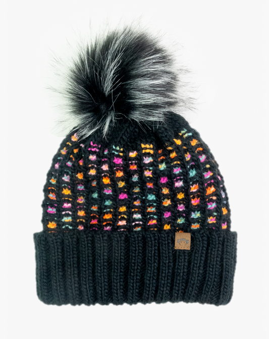 Colorful Kathleen Pom Beanie