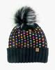 Colorful Kathleen Pom Beanie