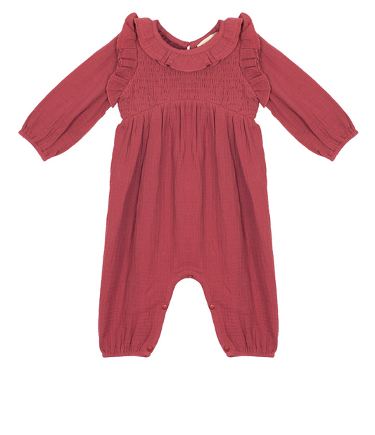 Red Autumn Romper