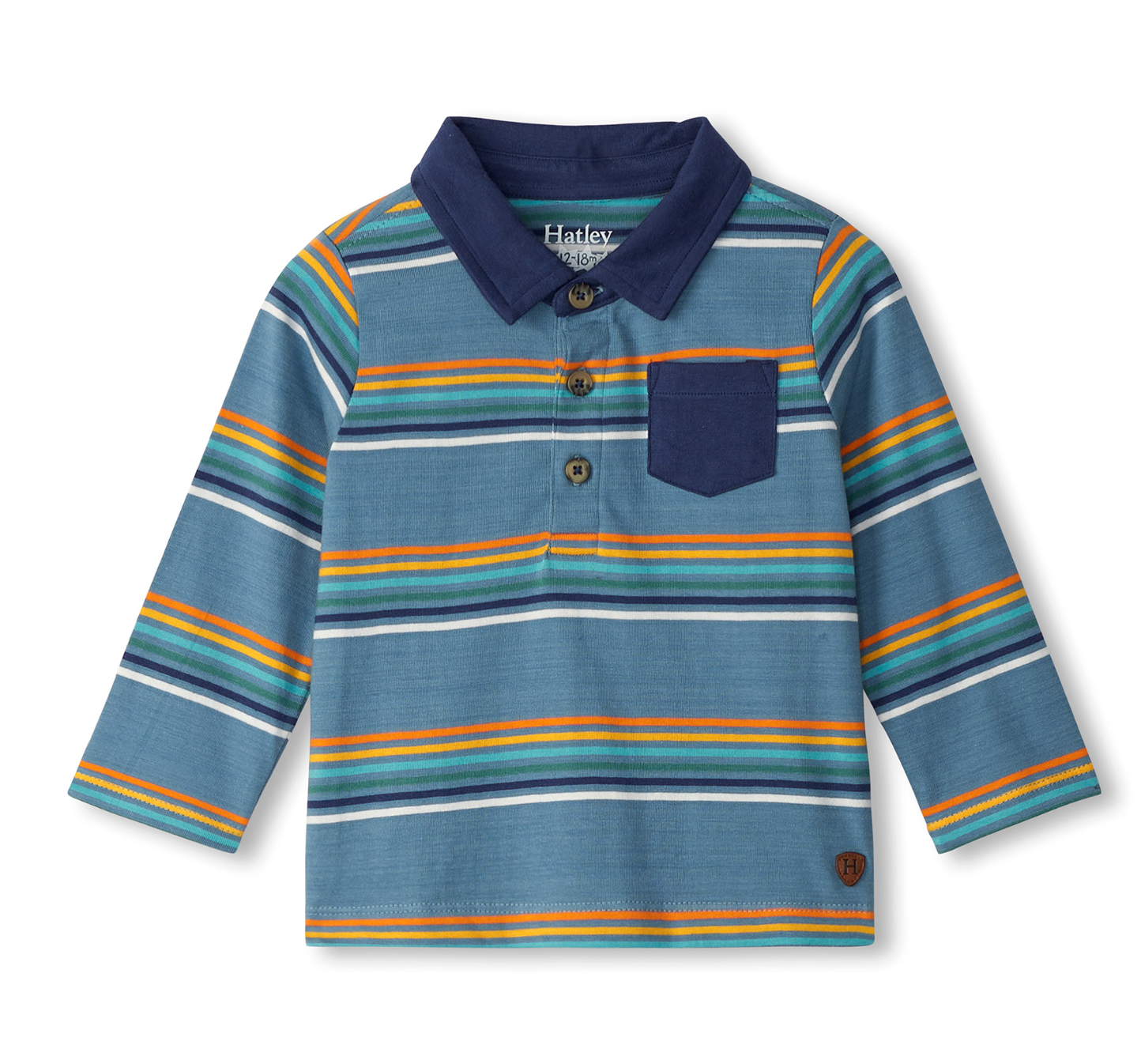 Bluestone Stripes Polo Top