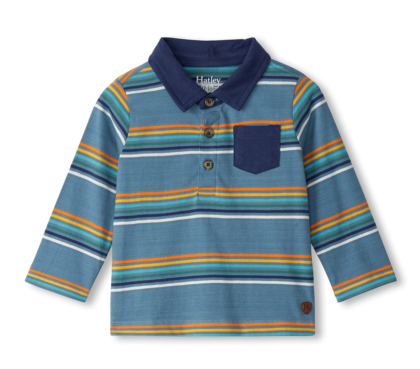 Bluestone Stripes Polo Top