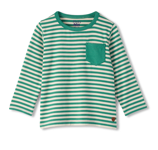 Sea Green Striped Top