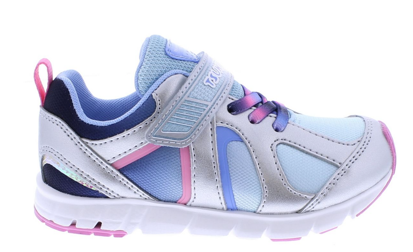 Rainbow Silver/Sky Sneaker (Child)