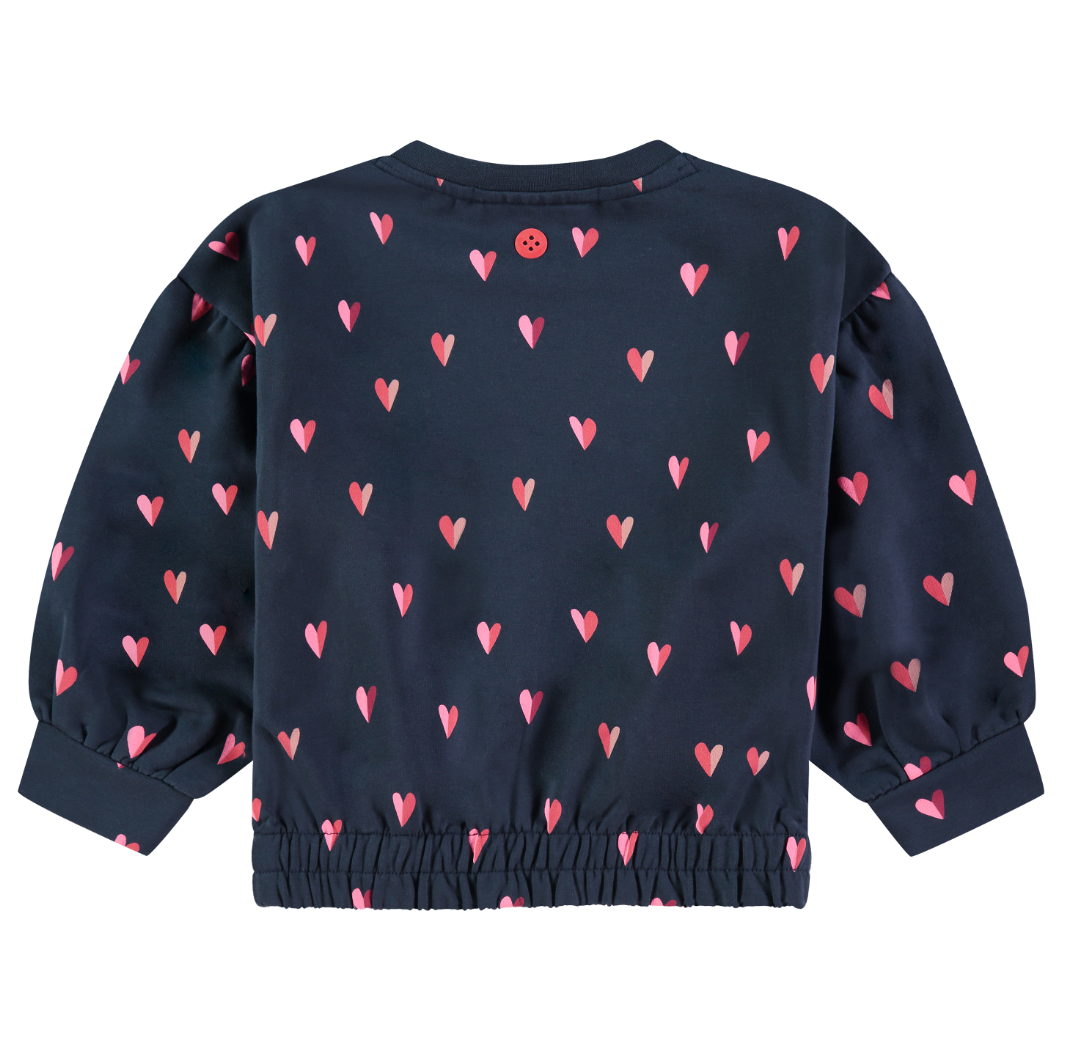 Navy Hearts Sweatshirt