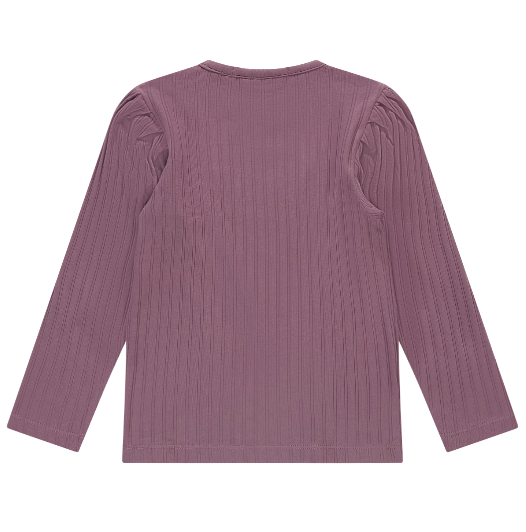 Magenta Purple Ribbed Top