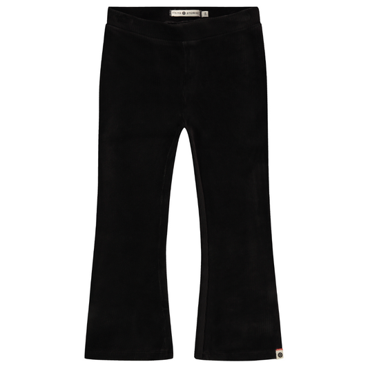 Black Velour Flare Pant