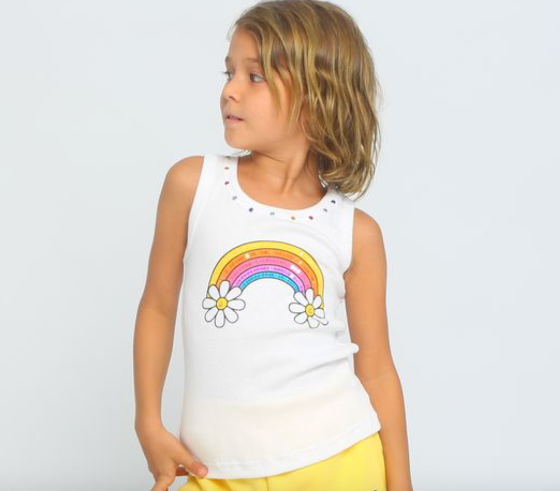 Rainbow Daisy Top