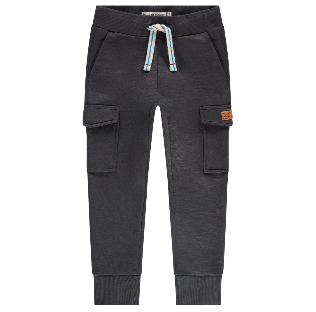 Antra Grey Cargo Sweatpants