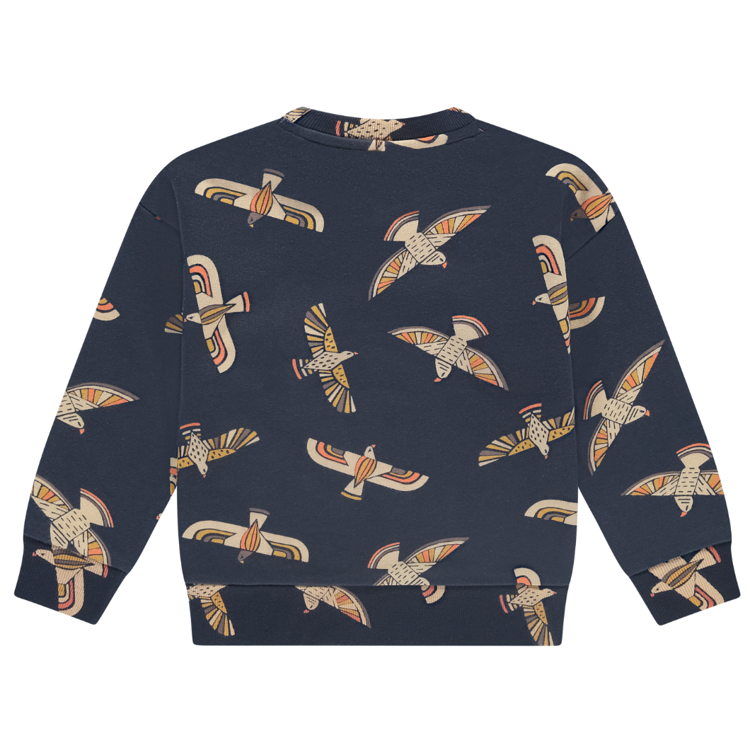 Navy Totem Bird Sweatshirt